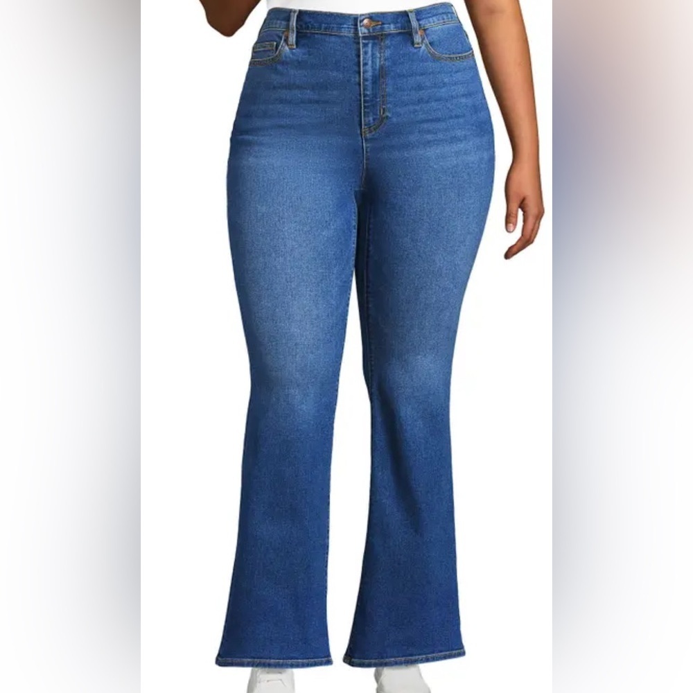 Lands’ End Mid Rise Bootcut Jeans 16